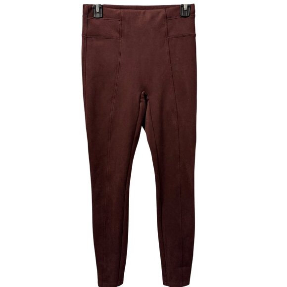 Spanx Womens Burgundy Leggings Size S Pull on Women Legging - Picture 1 of 12